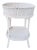 Vintage 1920 Heywood Wakefield Oval Wicker Painted Planter Stand For Sale