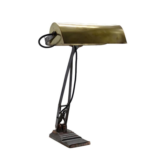 Bauhaus Banker's Desk Lamp, Italy, 1940s For Sale - Image 10 of 10