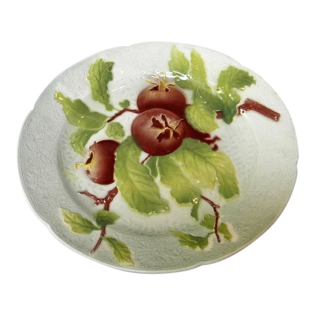 French Majolica Plate For Sale