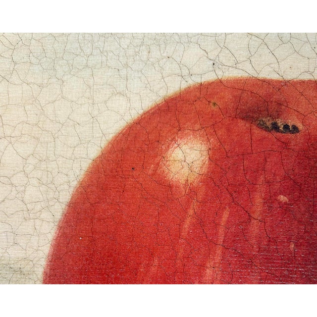 Vintage Still-Life Paintings of Apples With Giltwood Frames, Pair For Sale - Image 9 of 11