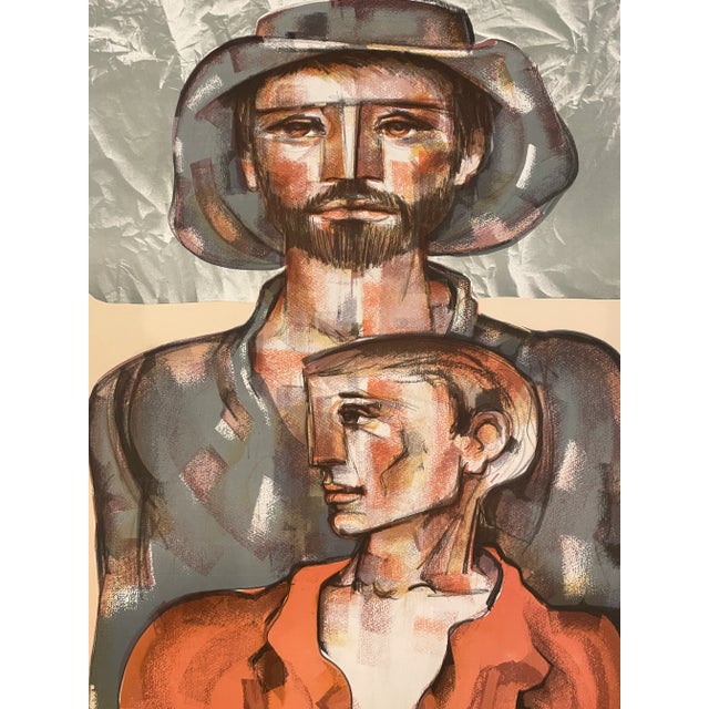 Modern 1981 Jorge Dumas Today and Tomorrow Lithograph For Sale - Image 3 of 4