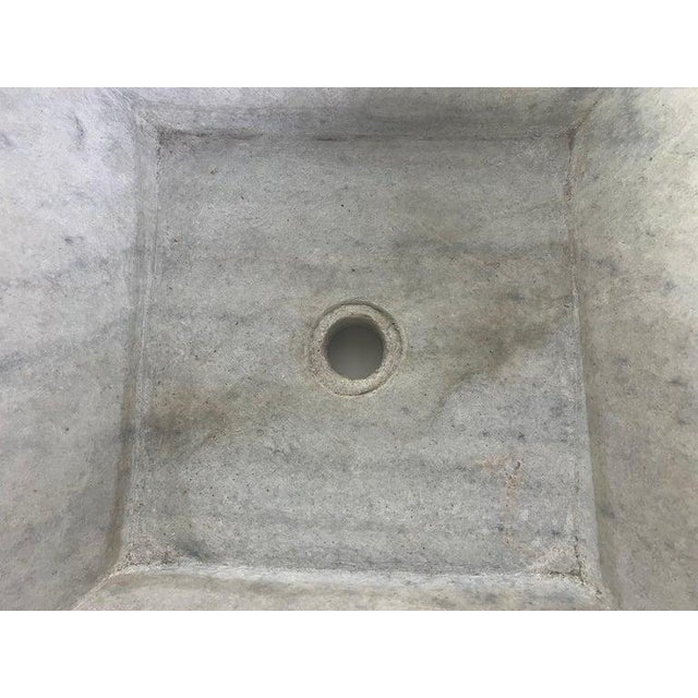 Stone Mid 20th Century Italian Stone Sink With Distressed Finish For Sale - Image 7 of 10