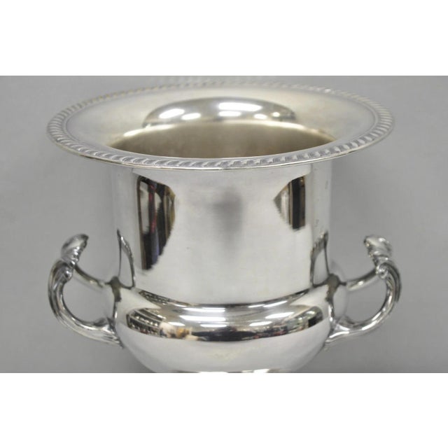 Mid 20th Century Vintage Fb Rogers Silver Plated Trophy Cup Urn Champagne Chiller Ice Bucket For Sale - Image 5 of 16