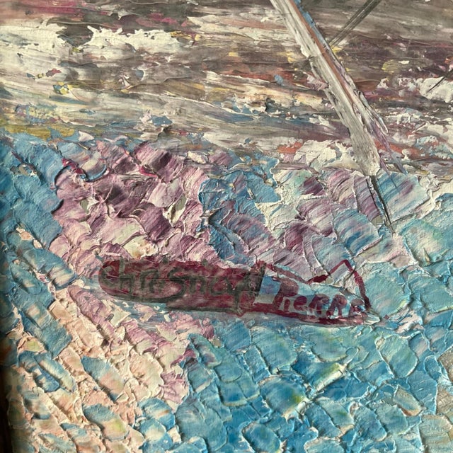 Paint Vintage Naïf Haitian Artwork For Sale - Image 7 of 10