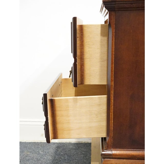 Wood Bassett Furniture Solid Cherry Traditional Style 26" Two Drawer Nightstand 2107-270 For Sale - Image 7 of 12