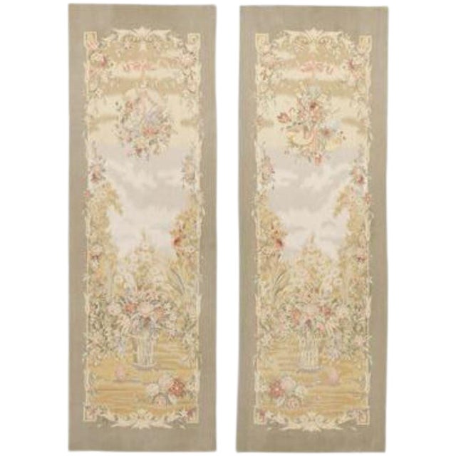 Chinese Aubusson Wall Tapestries - A Pair For Sale