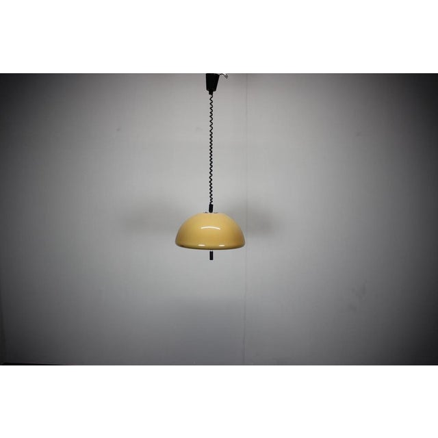 Plastic Mid-Century Adjustable Plastic Pendant Lamp attributed to Meblo Guzzini, Italy, 1970s For Sale - Image 7 of 12