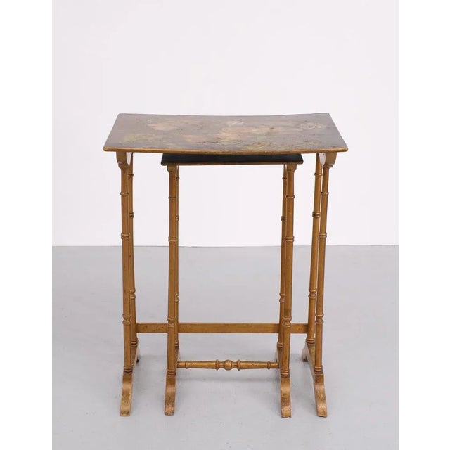 Wood Art Nouveau Side Japonisme Tables, France, 1925, Set of 2 For Sale - Image 7 of 11