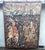 A magnificent 19th-century wool and silk tapestry depicting a romantic medieval courtly scene. Measuring approximately...