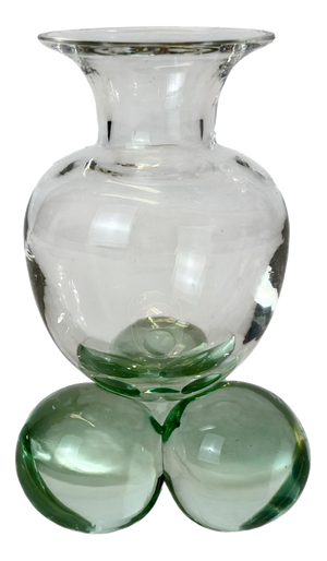 Antique Czech Glass Bud Vase, 1890s