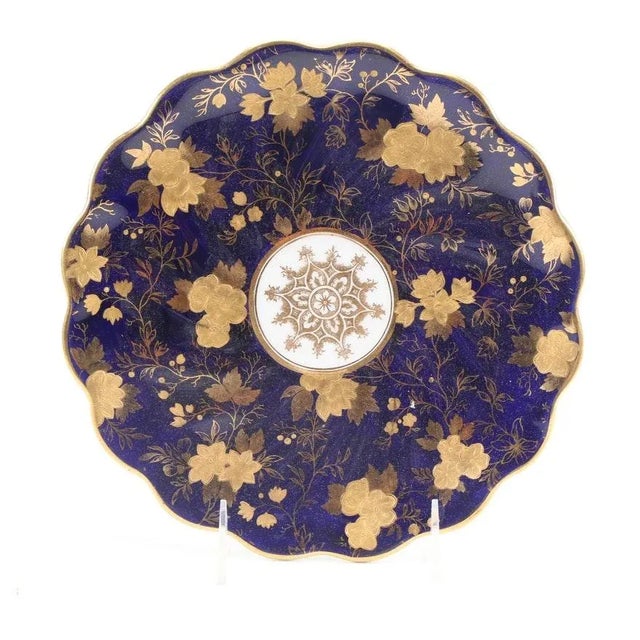 19th Century English Davenport Cobalt Gilt Tea Set & Dessert Service, 29 Pieces For Sale - Image 10 of 13