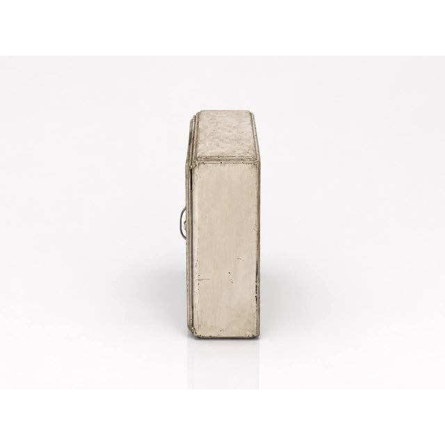 Vintage French Metal Medicine Cabinet, 1940s For Sale - Image 4 of 13