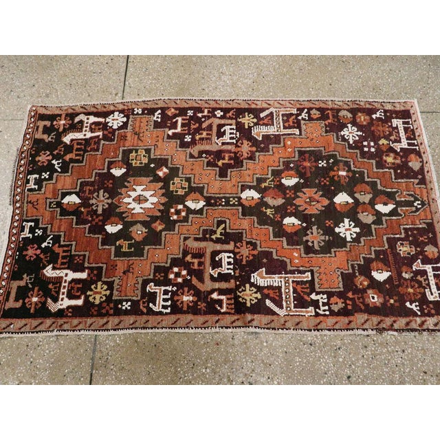 Galerie Shabab Collection Early 20th Century Turkish Anatolian Throw Rug For Sale - Image 4 of 6