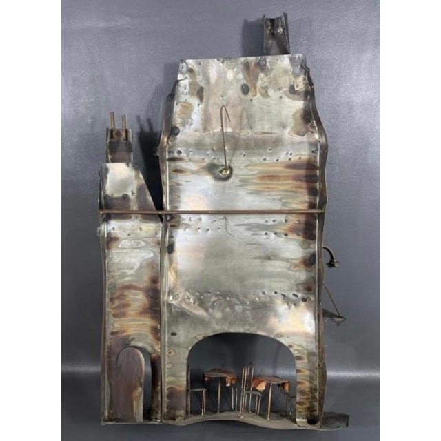 Brutalist 1970s Curtis Jere Style Brothel Metal Sculpture For Sale - Image 3 of 9