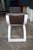 1980s Attribtued to Jay Spectre for Century Furniture Brown Leather White Bentwood "Eclipse" Bench For Sale - Image 6 of 10