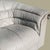 Italian Late 20th Century Natuzzi Italian Leather Lounge Chair in Light Gray, Mid-Century, Postmodern For Sale - Image 3 of 11