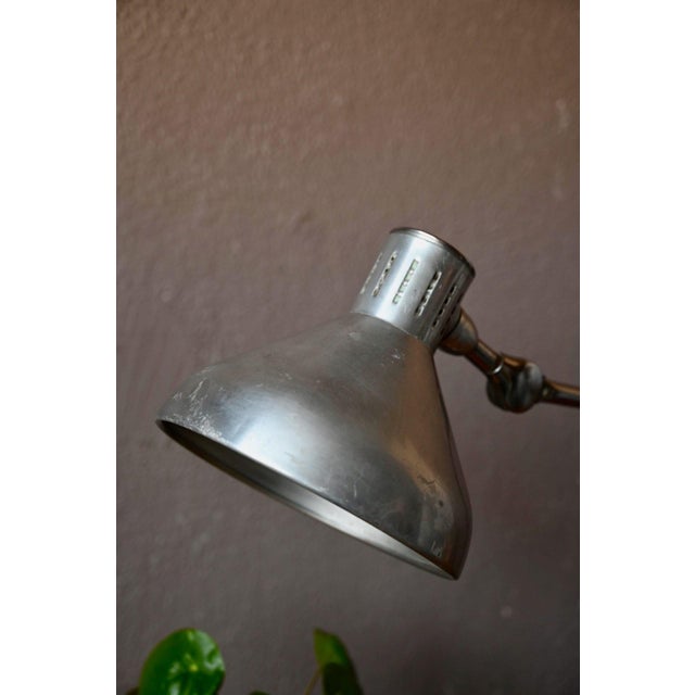 Industrial GS1 Gooseneck Desk Lamp in Chrome-Plated Aluminum from Jumo, 1960s For Sale - Image 4 of 12