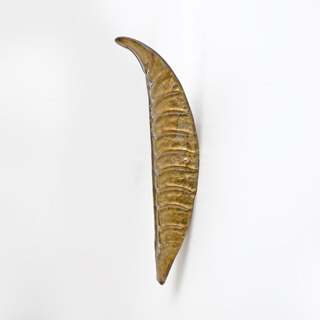 Modern Murano Glass Gold Leaf Sconces, Set of 2 For Sale - Image 4 of 9