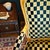 Wood 1960’s Polychromed Beechwood Louis XV Checker Upholstered Fauteuil For Sale - Image 7 of 17