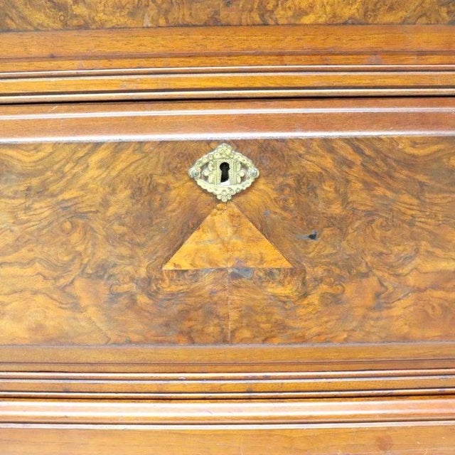 Eastlake Aesthetic Walnut & Burl Gentleman’s Chest C1890 For Sale - Image 14 of 14