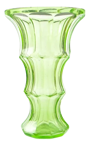 Art Deco Uranium Vase from Moser, Former Czechoslovakia, 1930s