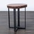 Pottery Barn Pottery Barn Live Edge Accent Table on Steel Base For Sale - Image 4 of 8