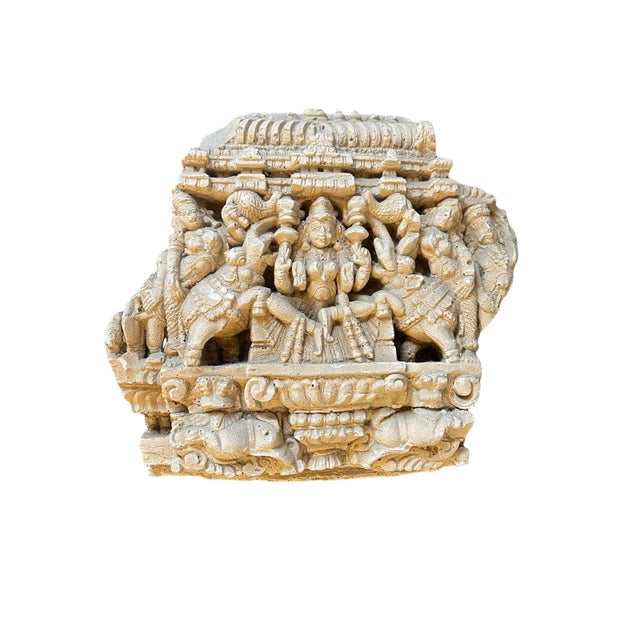 Early 20th Century Camboidian Temple Molding Sculptural Wall Art For Sale - Image 13 of 13