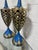 Mid-Century Modern 1960s Tony Paul Style Westwood Industries Brass and Blue Enamel Lamps - A Pair For Sale - Image 3 of 12