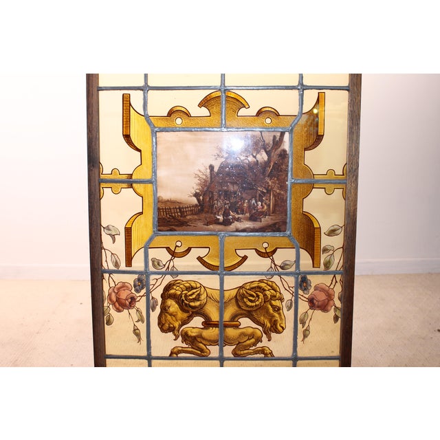 Flemish Renaissance Stained Glasses, Set of 4 For Sale - Image 11 of 18