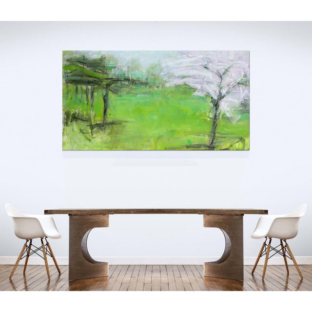 "Opposites Attract" by Trixie Pitts Large Contemporary Landscape Oil Painting For Sale - Image 10 of 11