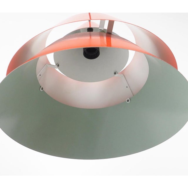 Red Zone Hanging Lamp by Jo Hammerborg for Fog & Mørup, 1960s For Sale - Image 9 of 11