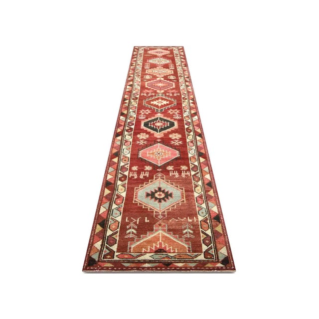1960s 1960s Turkish Oushak Runner For Sale - Image 5 of 7