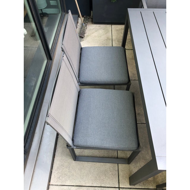 Restoration Hardware Aegean Aluminum Dining Set Chairish