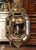 19th Century French Napoleon III Octagonal Repousse Brass Beveled Overlay Mirror For Sale - Image 12 of 12