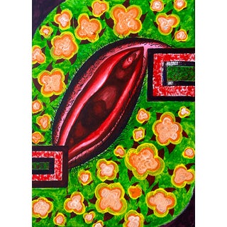 "Female (Obinrin)", Acrylic on Canvas Painting, 2023 For Sale