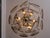 Smoked Glass and Chromed Metal Seven-Light Pendant Chandelier, 1970s For Sale - Image 13 of 18
