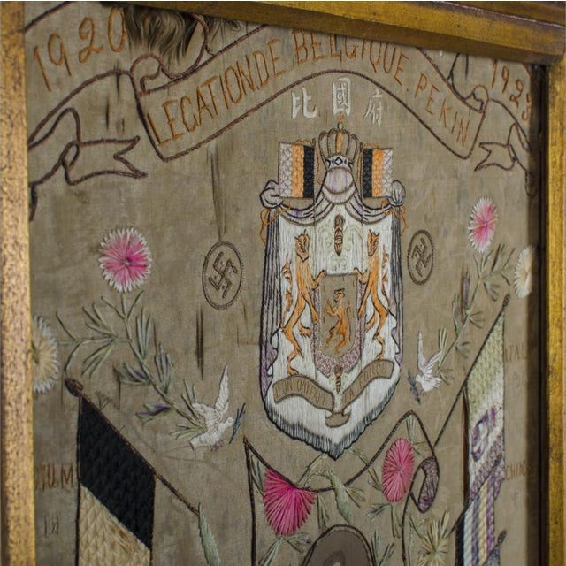 Early 20th Century Antique Belgian Sailor's Silkwork, c.1923 For Sale - Image 5 of 10