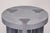 Unique custom basaltina marble carrara tall side table inlay, reda amalou design dimensions: ø 45 cm x h 75 cm. Saddle in...