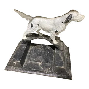 19th Century Hubley Cast Iron English Setter Boot Scraper