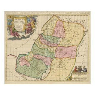 Twelve Tribes of Israel Samson Map For Sale