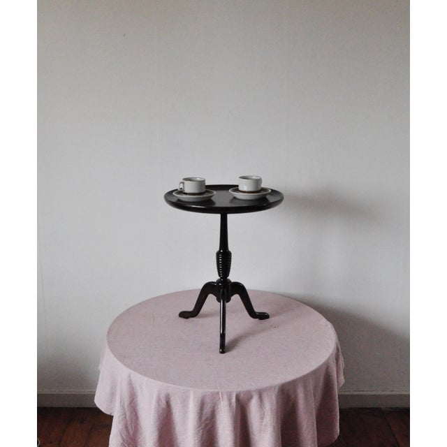 Side Table in Stained Dark Beech by Anton Kildeberg For Sale - Image 11 of 14