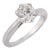 1950s Gia 1.09 Carat Old Mine Cut Diamond Platinum Solitaire Ring, Size 5.25 For Sale