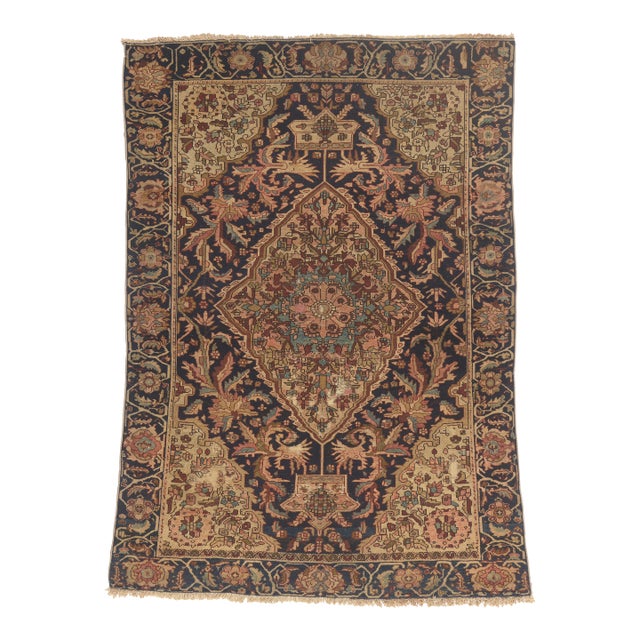 Late 19th Century Persian Farahan Rug, 04'06 X 06'04 For Sale