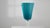 Glass 1960s Italian Teal Glass Goblet For Sale - Image 7 of 18