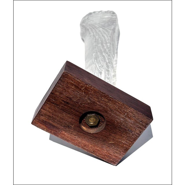 1960s Bengt Edenfalk for Skruf Sweden Vintage MCM Ice Glass Sculpture For Sale - Image 5 of 6