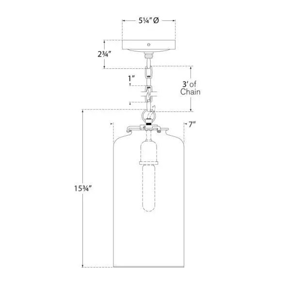 Visual Comfort Thomas O'Brien for Visual Comfort Signature Katie Cylinder Pendant in Polished Nickel with Seeded Glass For Sale - Image 4 of 4