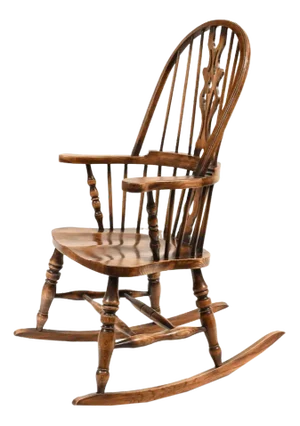 Windsor Rocking Chair in Hand Carved Oak