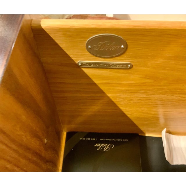 Brass Laura Kirar for Baker Modern Brass and Wood Frazier Etagere For Sale - Image 8 of 9