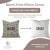 Not Yet Made - Made To Order Fabdivine Handcrafted Block Print Cushion Cover 20x20 Inch Pure Linen-Thorny Stems For Sale - Image 5 of 5