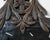 Spanish 19th Century Metal Wall Mirror with Rosettes, Foliage and Dark Patina For Sale - Image 9 of 12